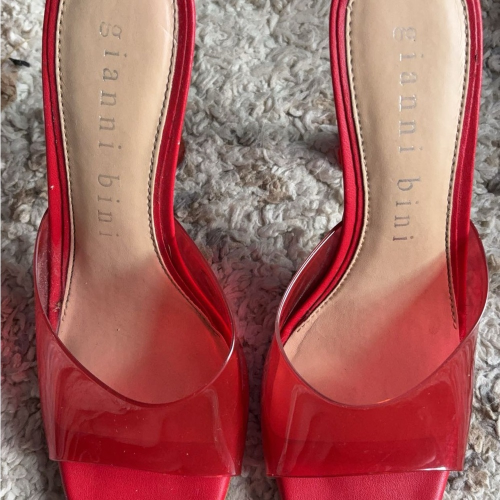 Gianni Bini Red Patent Leather Heels